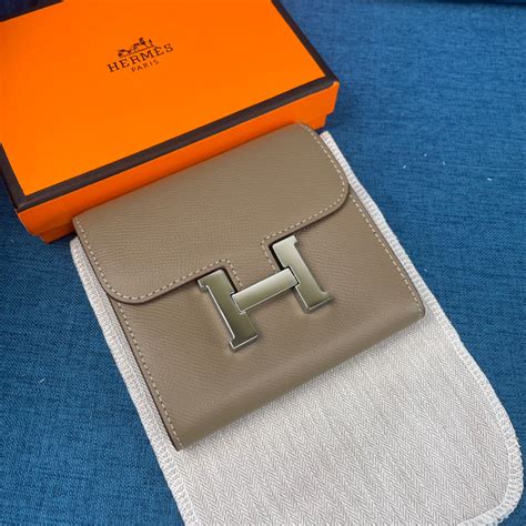 hermes constance mini wallet|hermes constance wallet with strap.